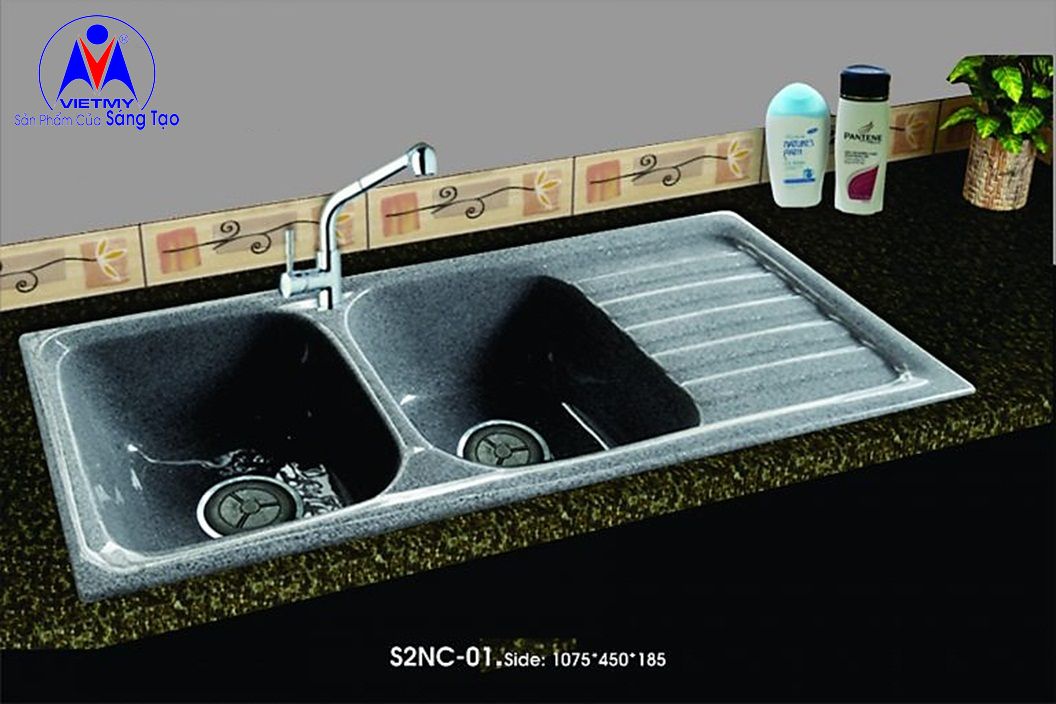 Chậu chén đá nhân tạo Việt Mỹ S2NC-01